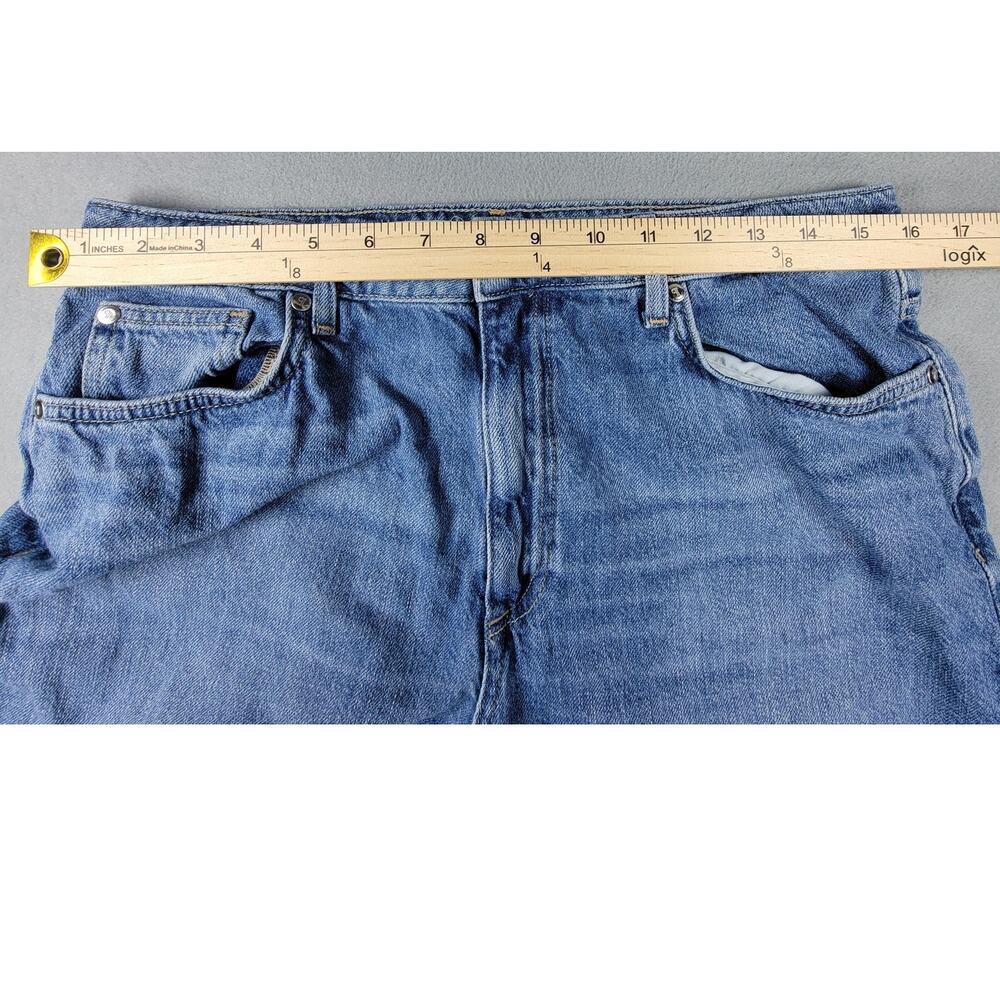 Pilcro Solene High Rise Wide Leg Ruffle Flare Jeans Women’s 30 Anthropologie - Picture 7 of 9